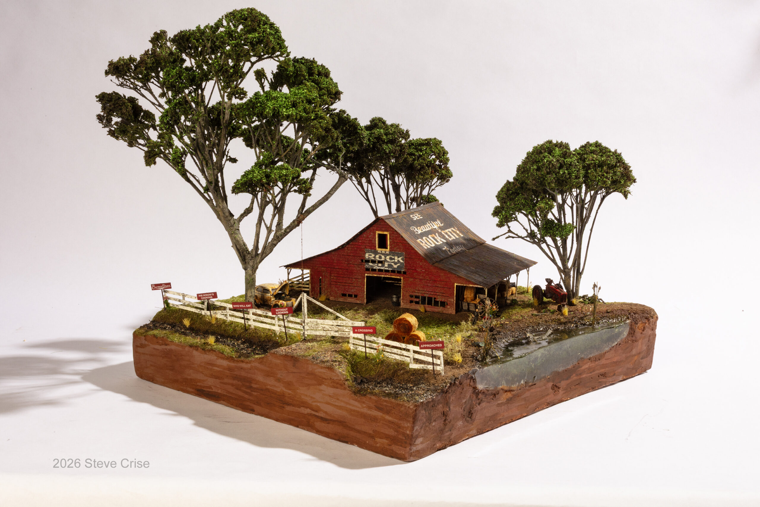 Russell Gifford - Rock City Barn -- Loren Neufeld Square Footer Award, James P. Baugh Memorial Tree Award, Third Place Display/Modules