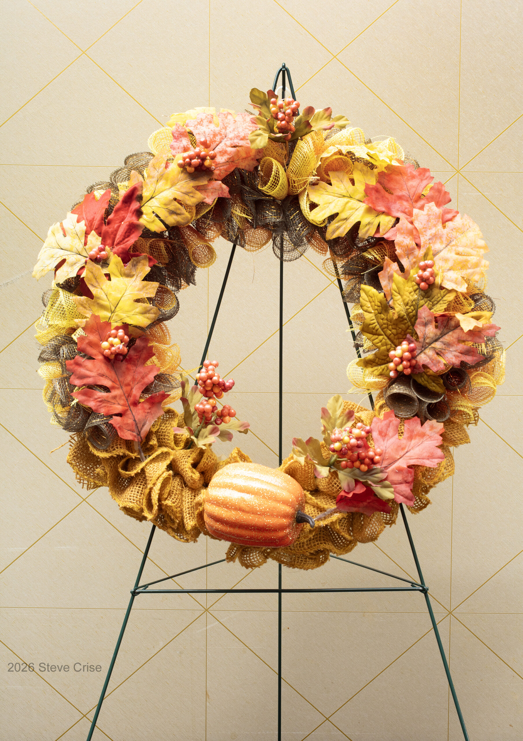 Divina Gato-Hogno - Thanksgiving Wreath -- Second Place Arts & Crafts General