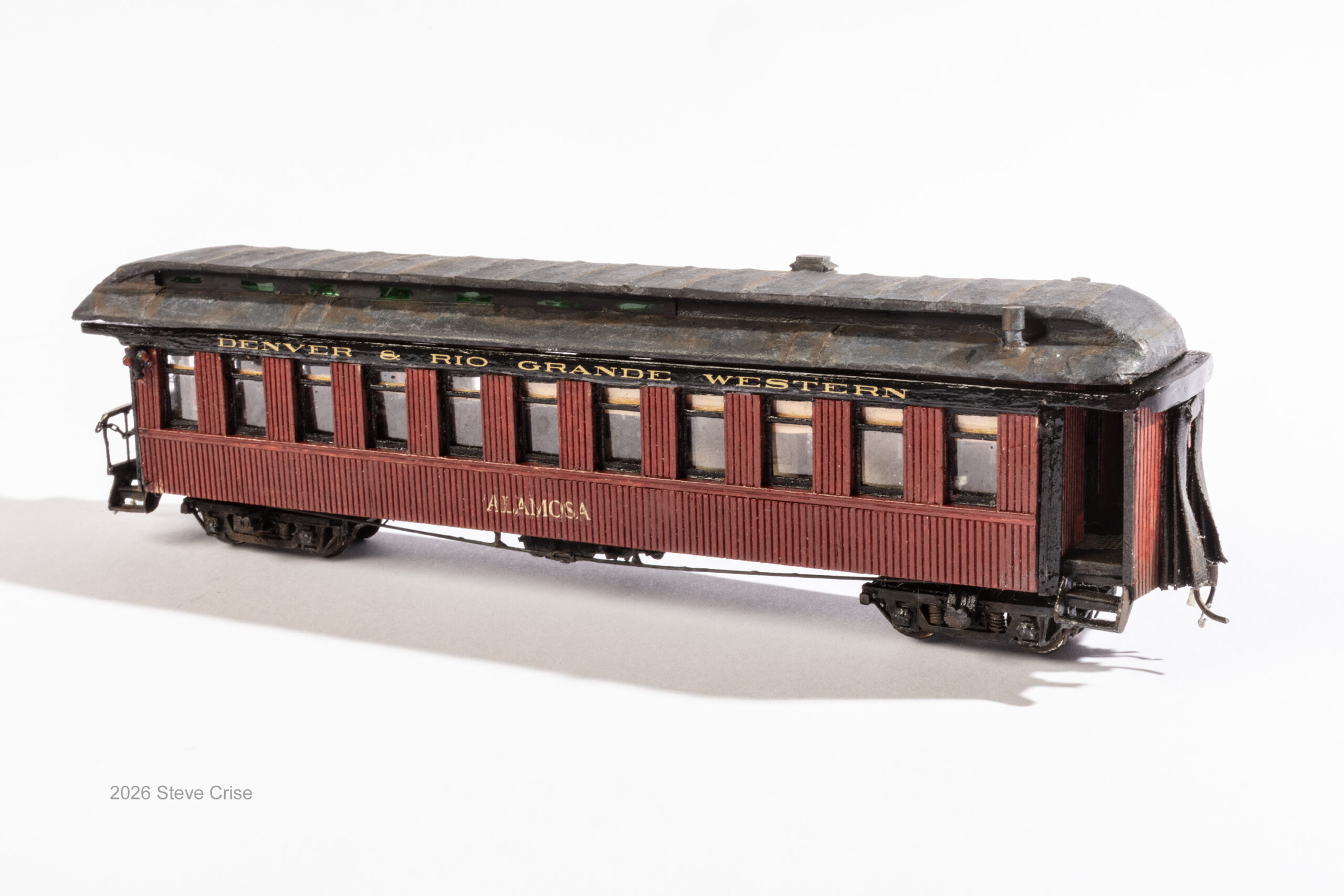 Russell Gifford - D&RGW Alamosa Parlor Car - Best in Show, Gil Freitag Award for Best Scratch-Built Model, First Place Passenger Cars